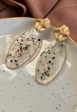 RESIN STATEMENT EARRINGS