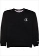 Vintage 90's Champion Sweatshirt Heavyweight Crew Neck Black