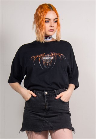 HARLEY-DAVIDSON CALIFORNIA VINTAGE 90'S BLACK T-SHIRT