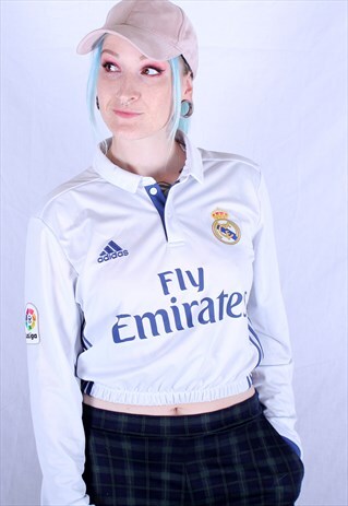 REAL MADRID FOOTBALL CLUB REWORKED CROPPED TSHIRT