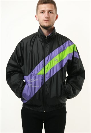90S VINTAGE OLDSCHOOL PUMA SHELL JACKET 14763