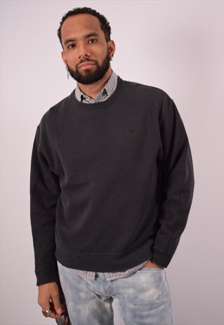 VINTAGE CHAMPION SWEATSHIRT JUMPER BLACK