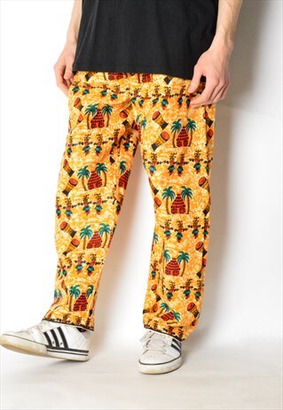 VINTAGE 80S COLOURFUL FESTIVAL PANTS