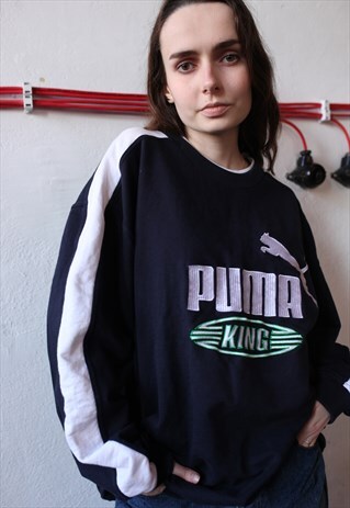 VINTAGE 90'S PUMA KING BIG LOGO SWEATSHIRT