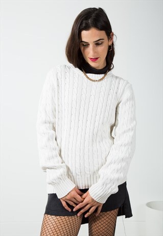 ON SALE VINTAGE 80S TOMMY HILFIGER KNITWEAR JUMPER / S0558