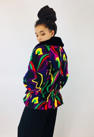 VINTAGE 80S PATTERN COAT