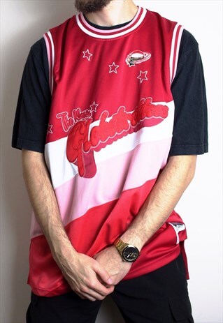 VINTAGE FUBU PLATINUM JERSEY GLOBETROTTERS ANNIVERSARY MENS