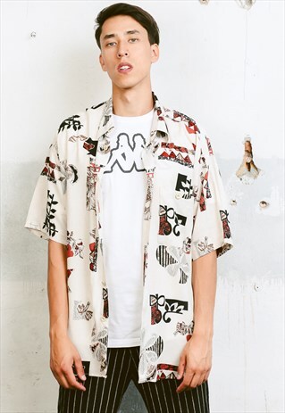 VINTAGE 90S PATTERNED HAUPT SHIRT