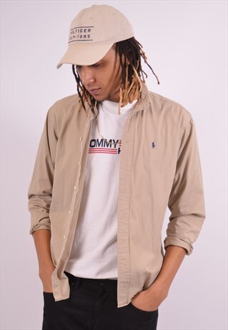 VINTAGE POLO RALPH LAUREN SHIRT KHAKI