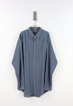 Marlboro Long Sleeve Shirt in Blue - XXL