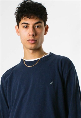 VINTAGE NAUTICA LONG SLEEVE ROUND NECK T-SHIRT
