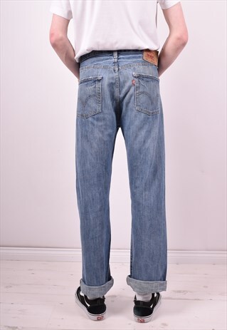 LEVI'S 501 MENS VINTAGE JEANS W36 L32 BLUE 90'S