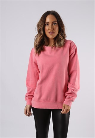 VINTAGE SWEATSHIRT JUMPER OVERSIZED PLAIN UK 14 LARGE (HO3A)