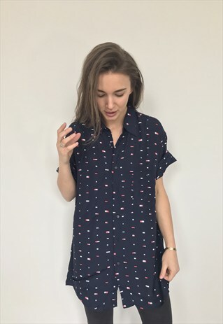 PATTERNED OVERSIZED RETRO VINTAGE UNISEX FESTIVAL SHIRT