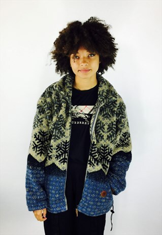 SNOW FLAKE TEDDY BEAR FLEECE JACKET
