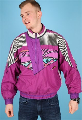 VINTAGE SHELL JACKET IN MULTICOLOUR NJ521