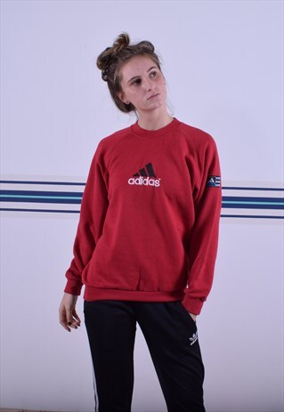 RED ADIDAS SWEATSHIRT
