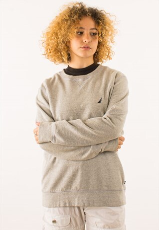VINTAGE 90S GREY POLO RALPH LAUREN CREWNECK SWEATSHIRT
