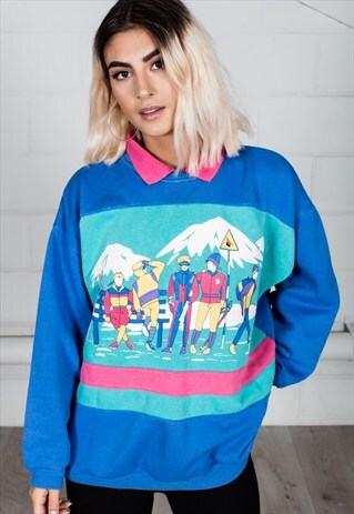 VINTAGE SKIERS UNISEX SWEATSHIRT