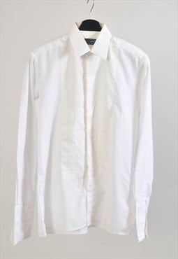 Vintage 00s embroidered shirt in white