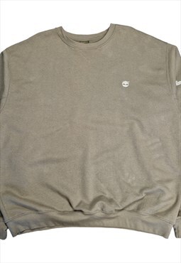 Y2K Timberland Small Logo Sweatshirt In Brown Size XXL