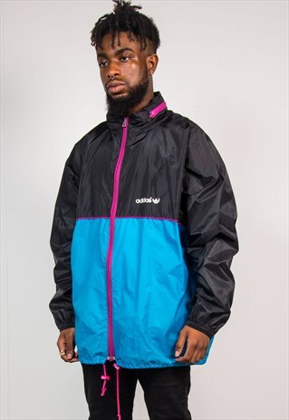 90'S VINTAGE ADIDAS COLOURBLOCK FESTIVAL CAGOULE JACKET