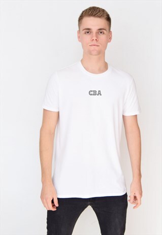 WHITE CBA T-SHIRT