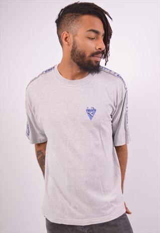 VINTAGE DIADORA T-SHIRT TOP GREY