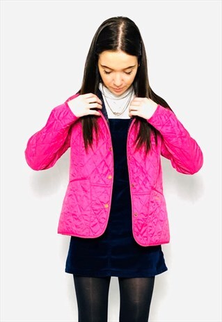 VINTAGE 90S QUILTED PINK JACKET