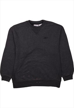 Vintage 90's Reebok Sweatshirt Heavyweight Crew Neck Grey