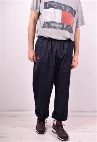KAPPA MENS VINTAGE TRACKSUIT TROUSERS W38 L33 BLUE 90S