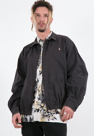 VINTAGE 90S POLO RALPH LAUREN HARRINGTON JACKET / S2921