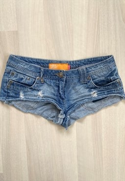 Y2K Denim Micro Mini Shorts