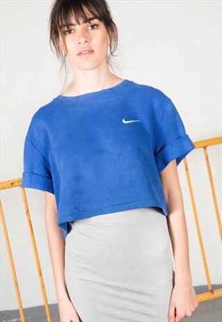VINTAGE 90'S NIKE CROP SWEATSHIRT /AVELINAS REWORK/ S0524