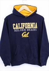 Vintage California Hoodie Navy With Golden Bears Print 90s 