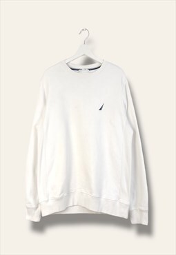Vintage  Sweatshirt Nautica in White M