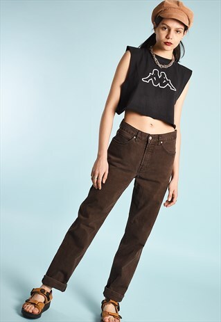 90'S RETRO REGULAR WAIST FESTIVAL DENIM JEANS