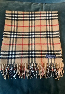 Vintage 1980s Burberry nova check scarf