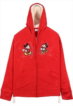 Vintage 90's Disney Hoodie Zip Up Mickey Mouse