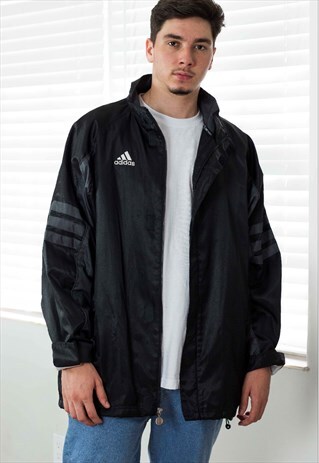 VINTAGE ADIDAS JACKET LOGO 90S L 17.2