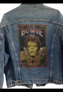 David Bowie ziggie stardust vintage 80's 90's trucker jacket