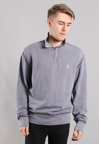 VINTAGE POLO RALPH LAUREN 1/4 ZIP SWEATSHIRT