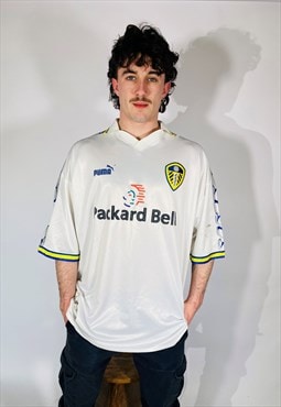 Vintage Size XXL Leeds 1998/2000 Football Shirt In White 