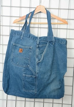 Vintage 90s Carhartt Oversize Bags Blue 1 Size 