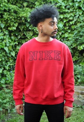 VINTAGE NIKE LOGO RETRO RED SWEATSHIRT