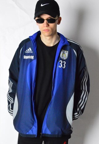 NAVY BLUE ADIDAS TRACK JACKET