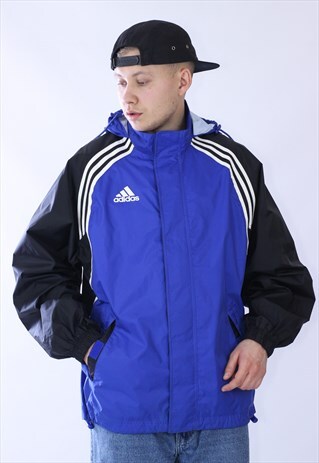 VINTAGE MENS ADIDAS PERFOMANCE WATERPROOF JACKET