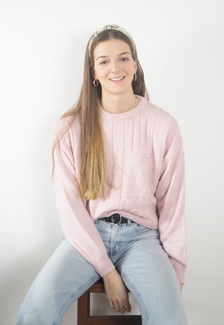VINTAGE PINK KNIT JUMPER