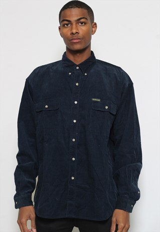VINTAGE CORDUROY NAVY SHIRT