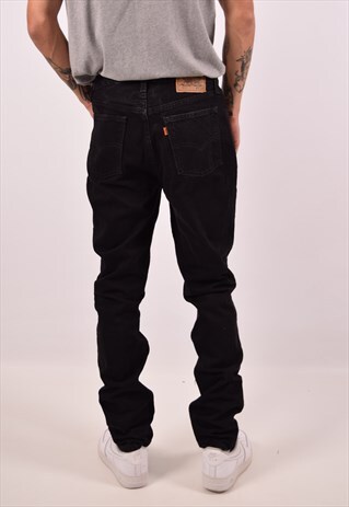 VINTAGE LEVI'S 613 HIGH WAIST JEANS SLIM BLACK